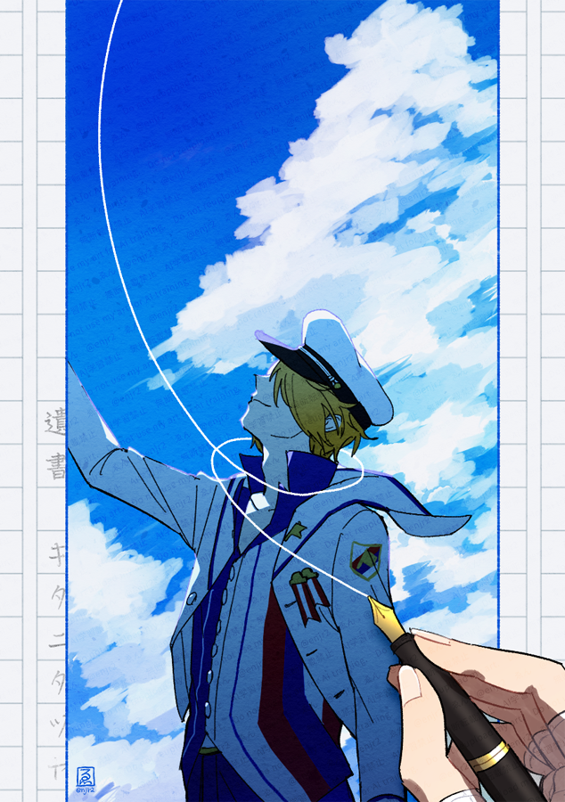 enjr2's tweet photo. 【SideM】聴いてたら描きたくなった九十九先生 https://t.co/A0rHe8iFbo