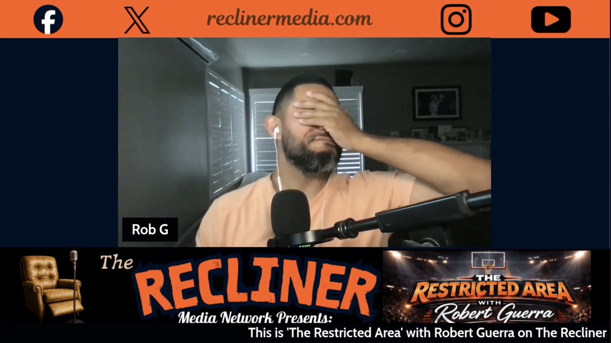 TheProducerRG's tweet photo. 🚨#RestrictedArea Ep. 17 is LIVE 🚨
LeBron has LEFT the Lakers 😱
-LeBron’s Lakers Era was…. Uneven
-The King is still the NBA’s greatest mercenary
-LeBron’s next home: Warriors, Cavs or Heat
-Luka’s clock is ticking in LA
Happy 4th of July 🇺🇸
📺 https://t.co/ValoxhMmYe https://t.co/lke9YtNAHb
