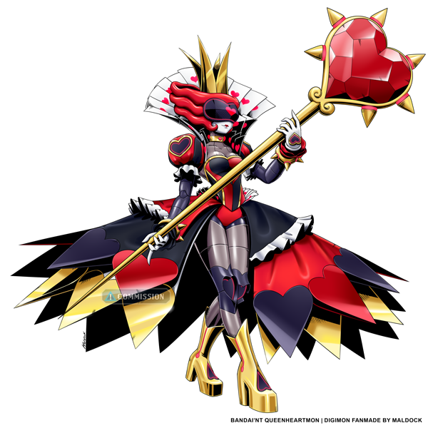 yanasunqu's tweet photo. Queenheartmon
#commissionㅤㅤㅤ for Arod, It was a bit challenging, haha.
#Digimon #デジモン #fakemon #queen #hearts #piedmon #wonderland https://t.co/P8sdffAAnc