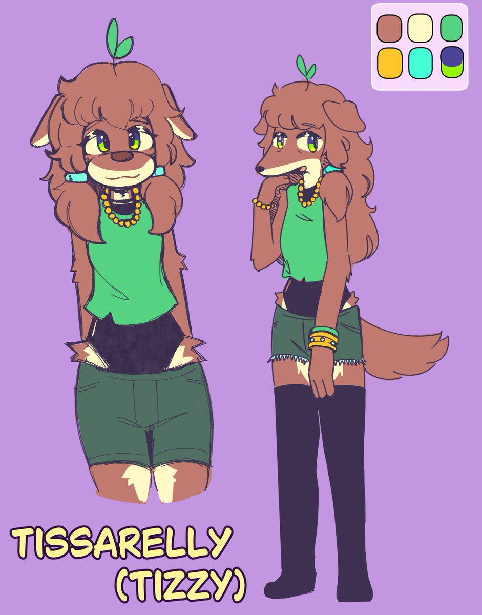 Leucaster_'s tweet photo. Tizzy's obsessed with med herbs. She stays at the library matching all the information the group gets and arranges the meetings, while making potent mixes and medicines to have a good time. She's quite tall (2m tall). oldest of the group, she gets sassy when handsome guys show up https://t.co/x2Lyh0s3O0