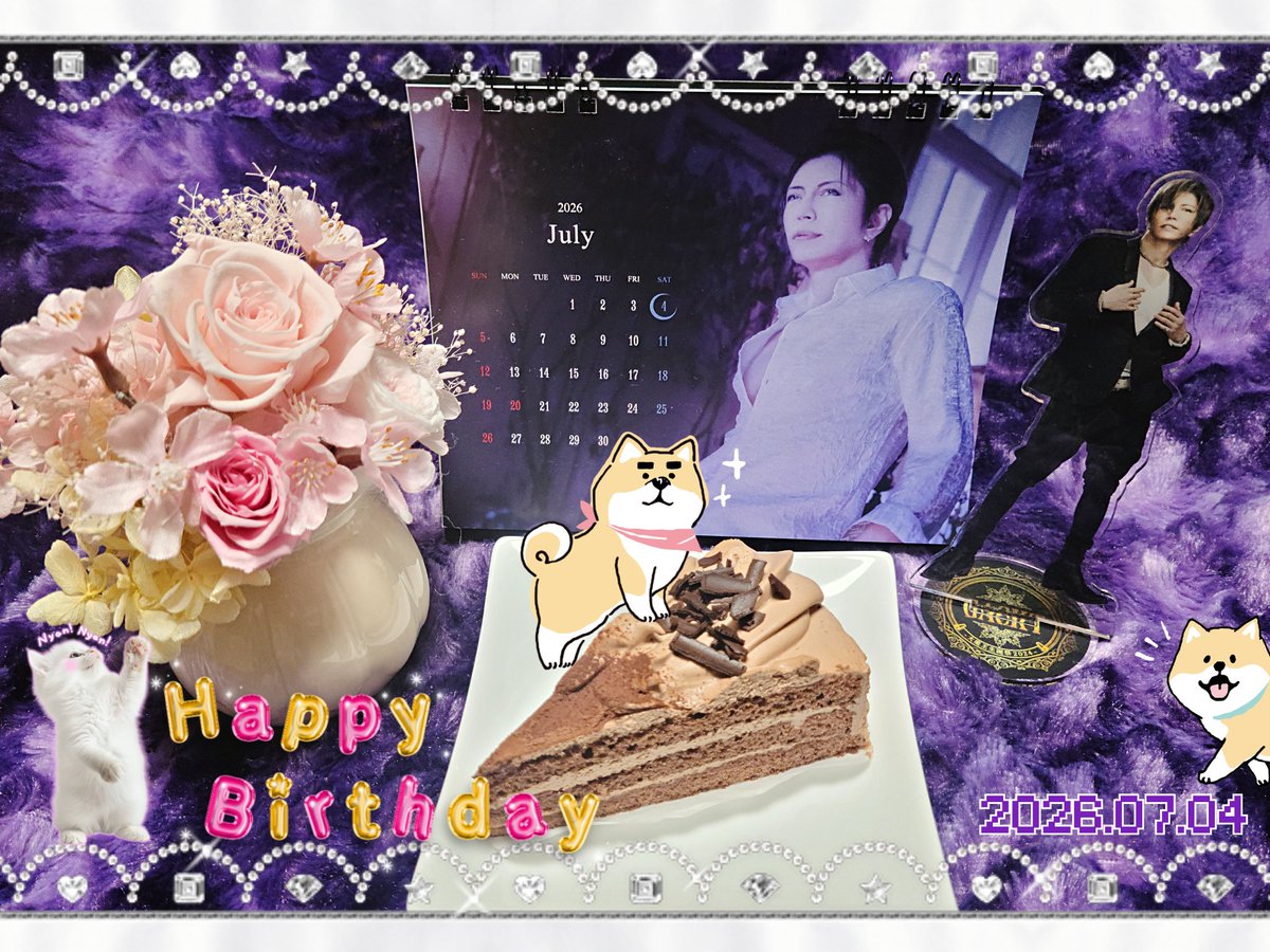 pooh74yyy's tweet photo. ·˖✵•˚⋆🎂 𝐇𝐚𝐩𝐩𝐲 𝐁𝐢𝐫𝐭𝐡𝐝𝐚𝐲 𝐆𝐀𝐂𝐊𝐓 🌹·˖✵•˚⋆
𝟐𝟎𝟐𝟔.𝟎𝟕.𝟎𝟒𓂃܀✱.*｡
#GACKT #魔王生誕2026 https://t.co/LyFMzS7TUV