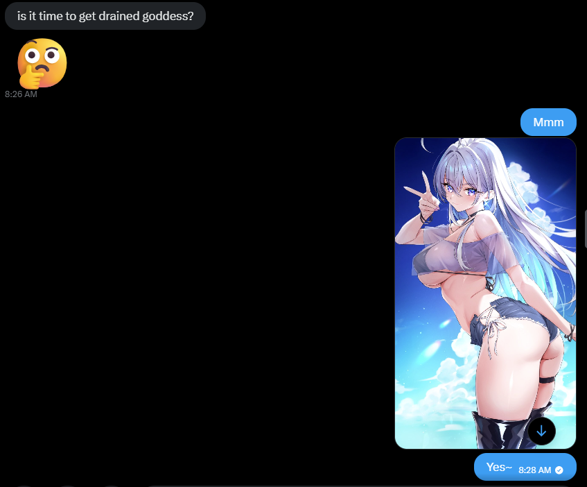 Zen2dfd's tweet photo. Morning $impies~

Fun story, I had a faildomme asking how I get triple digits so easily 🤭

How do I tell her? I was just taking what's mine 💜

She got soooo jealous, started hate rubbing and everything~

Next thing you know, she dispensed her earnings staight into my account~💜 https://t.co/d1btdMlloY