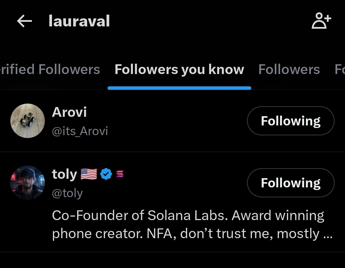 cryptonataliaa's tweet photo. Incase you don't know. @toly
Is following the genius dev @lavalesquez 

92BSua9ozhTNm965jzgLbEpYVGkTsu6MWcTBi3z1pump https://t.co/9kL6oBti9g