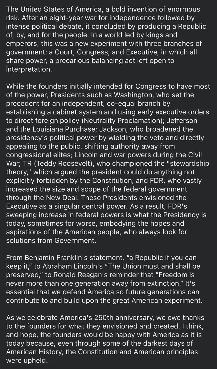 brandon_w2016's tweet photo. “This nation, under God, shall have a new birth of freedom and that government of the people, by the people, for the people, shall not perish from the earth."- Abraham Lincoln 

Happy Independence Day!! 🇺🇸 https://t.co/TyPJ55np4Y
