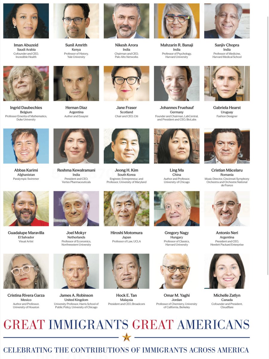 EricTopol's tweet photo. On our 250th birthday, celebrating the contribution of immigrants and international collaboration
—46% of people with doctoral-level degrees working in US science and engineering fields are foreign-born
—41% of the science and engineering research published by US authors in 2024 included international collaborators
—20% of physicians working the the USA were born and educated abroad
@CarnegieFdn and @TheLancet 
https://t.co/0e8pYHiY1x