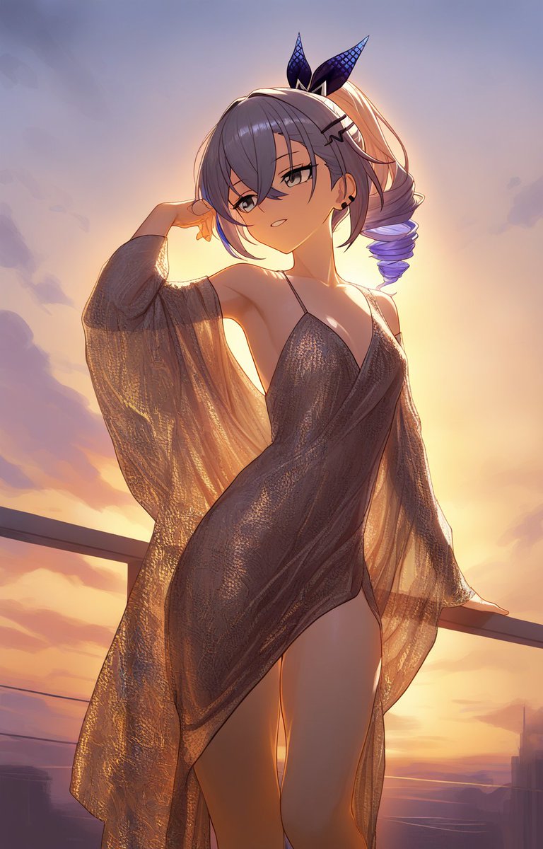 woksery's tweet photo. Silver Wolf in an evening dress
#HonkaistarRail #SilverWolf https://t.co/7WXhyrsgHR
