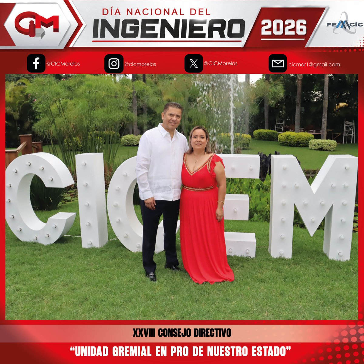 CICMorelos's tweet photo. El pasado 𝟭 𝗱𝗲 𝗷𝘂𝗹𝗶𝗼 celebramos el 𝗗𝗶́𝗮 𝗡𝗮𝗰𝗶𝗼𝗻𝗮𝗹 𝗱𝗲𝗹 𝗜𝗻𝗴𝗲𝗻𝗶𝗲𝗿𝗼, el evento más importante para nuestro gremio, una fecha que nos brinda la oportunidad de convivir y fortalecer los lazos de amistad.

#1dejuliodíadelingeniero https://t.co/9rwHclYvAd