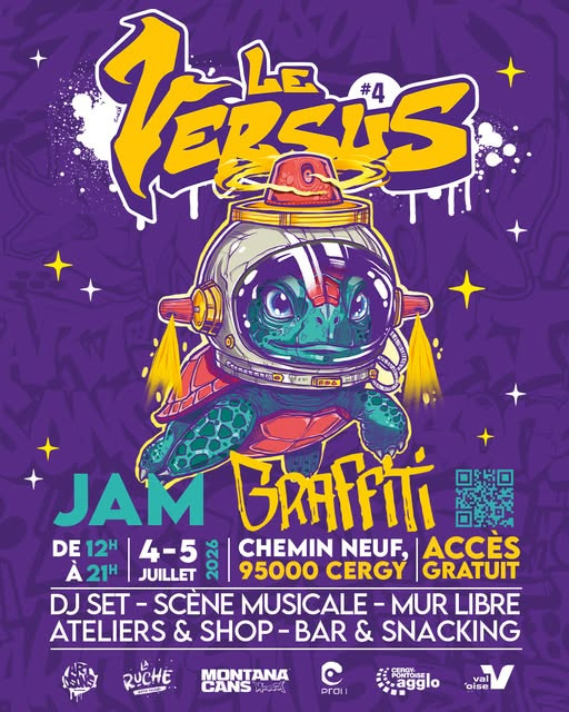villedecergy's tweet photo. #STREETART | 🎨 Vous aimez l'art urbain ? Alors ne manquez pas l'événement 𝐕𝐞𝐫𝐬𝐮𝐬 organisé ce week-end par le 𝐜𝐨𝐥𝐥𝐞𝐜𝐭𝐢𝐟 𝐀𝐫𝐭 𝐎𝐬𝐨𝐧𝐬 !

✅ Gratuit et libre d'accès

📅 Samedi 4 et dimanche 5 juillet de 12h à 21h

📍 Chemin Neuf https://t.co/ABYAtUgWNT