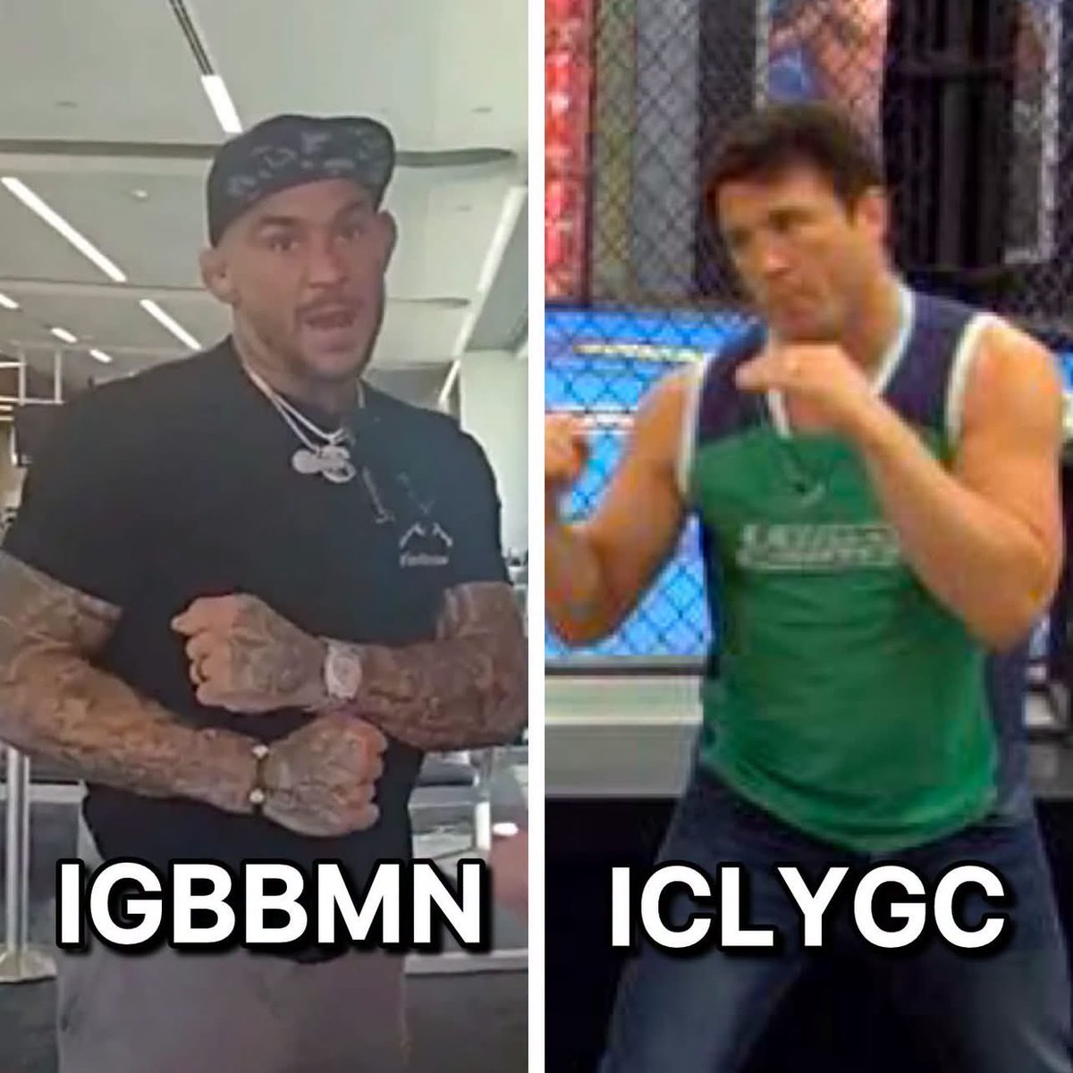 SmeshTalk's tweet photo. Two iconic UFC quotes 😂 https://t.co/csdvDKe8l4