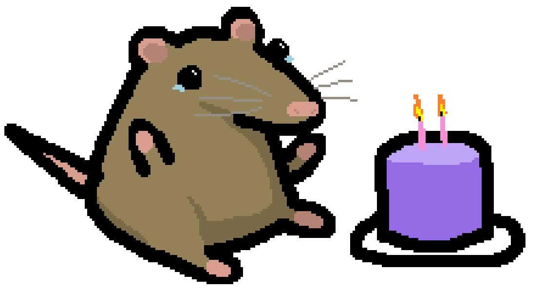 PigeonGod39's tweet photo. Daily Rats for no reason

Day 730: 2nd Anniversary Rat #rat #pixelart https://t.co/noIC7g29Pm