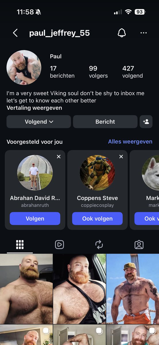 Corwin_the_wolf's tweet photo. @vikingmuscle_uk Someone is using your pics on an alt account @vikingmuscle_uk  i also texted you insta https://t.co/MDKmKl9bqK