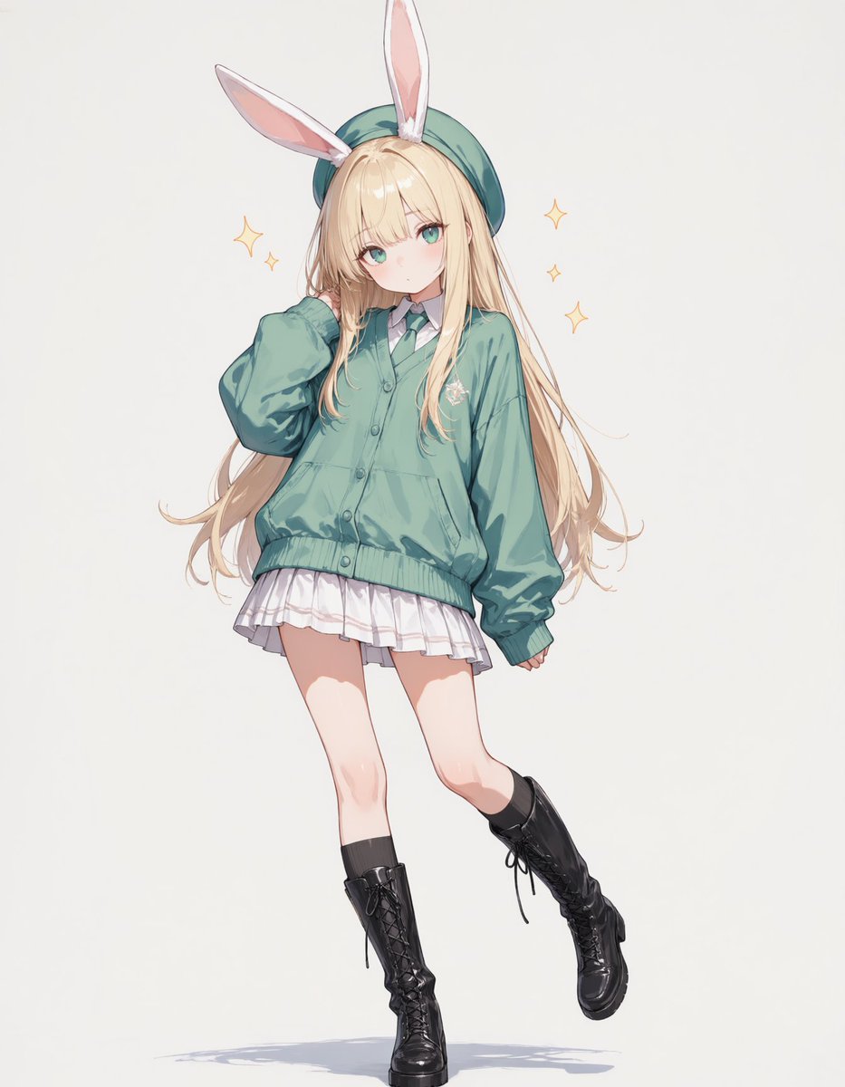 イラスト確認用 🐰⭐ #AIイラスト #AIart