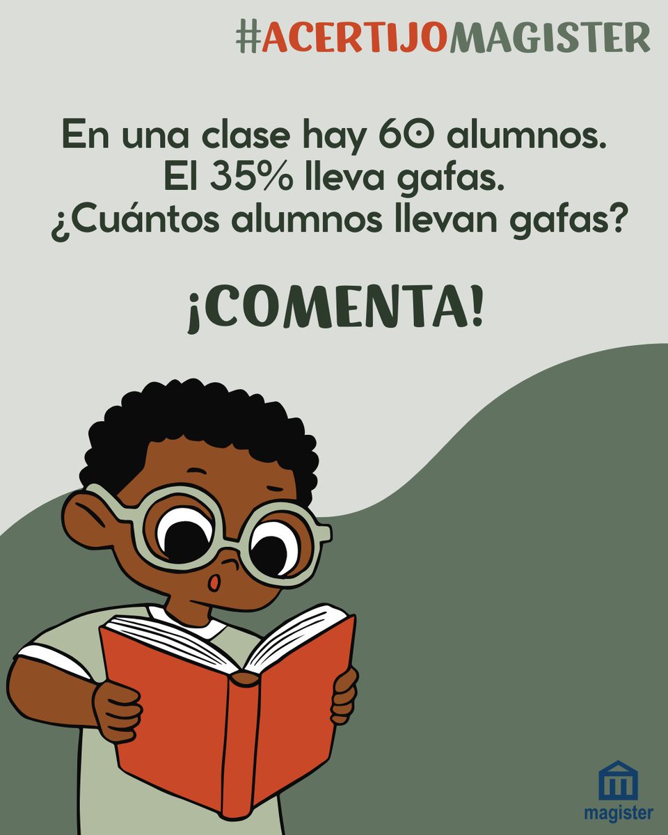 cursosmagister's tweet photo. ¿Eres capaz de resolver este acertijo? 🤔
Te daremos ❤️ si tu respuesta es correcta ⤵️
#acertijomagister #magister https://t.co/8IyZpbsk6K