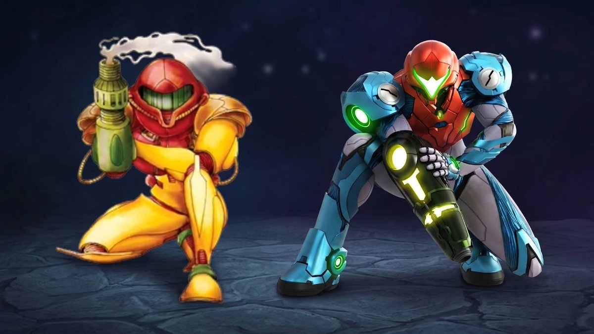 Nintenduo's tweet photo. Cuatro leyendas de Nintendo que han vivido más de 40 años:

⚔️ Link 
🍌 Donkey Kong
🔫 Samus
🍄 Mario

¿Cuál creéis que ha envejecido mejor? ¿Hay alguno que os guste más en su versión clásica? https://t.co/ArKRrrQkls