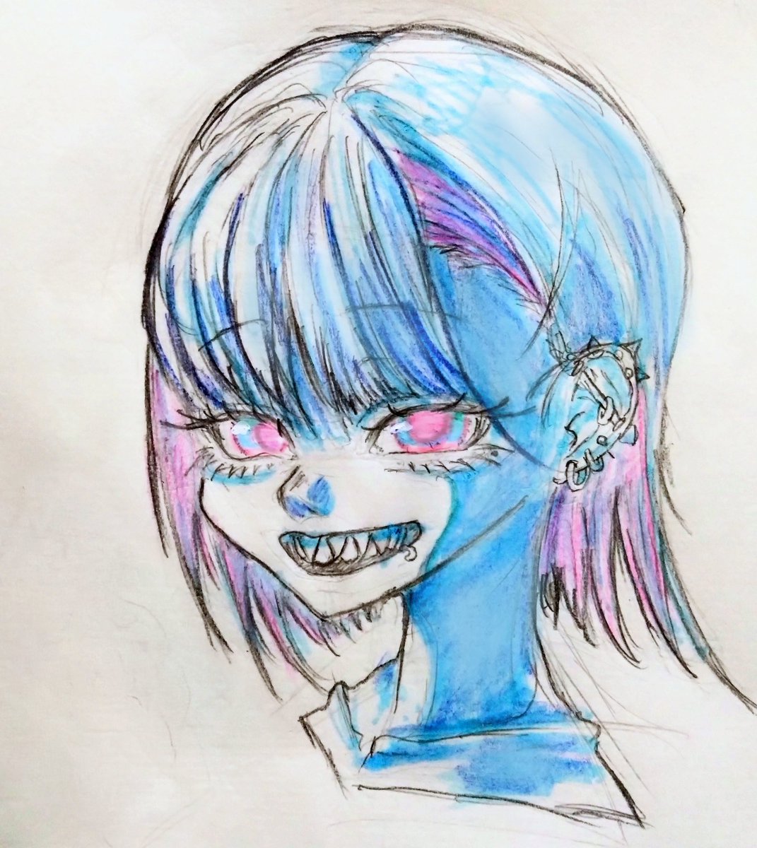 moNMon31quri2's tweet photo. ギザ歯いいね
 #イラスト     #創作ㅤ  #アナログはいいぞ https://t.co/BSW5XiyCSK