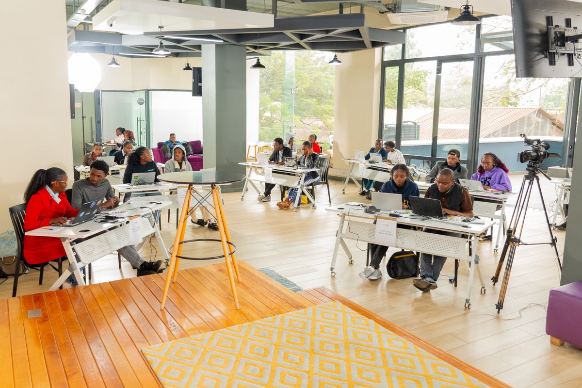KamiLimu's tweet photo. What started with a @Mozilla Foundation x KamiLimu assembly on May 6th bringing together 86 students (44 women, 42 men) from 19 universities across Kenya, has today progressed into KamiLimu’s inaugural Hackathon. This year’s theme is “Democracy and AI” with 3 thematic areas; Information Integrity, Government Accountability and Civic Literacy.

From 34 teams that participated in the problem ideation phase that ran from 7th to 29th May, 16 teams were selected. These 16 teams from 10 universities were scored on a 100-point rubric which included relevance of the problem, research evidence (citations and statistics to back up claims), technical feasibility of proposed solution among other metrics.

Today, working in pairs, they are racing against the clock to translate those ideas into schemas, integrate AI into their workflows and deliver 3-minutes pitches in front of a panel of judges.