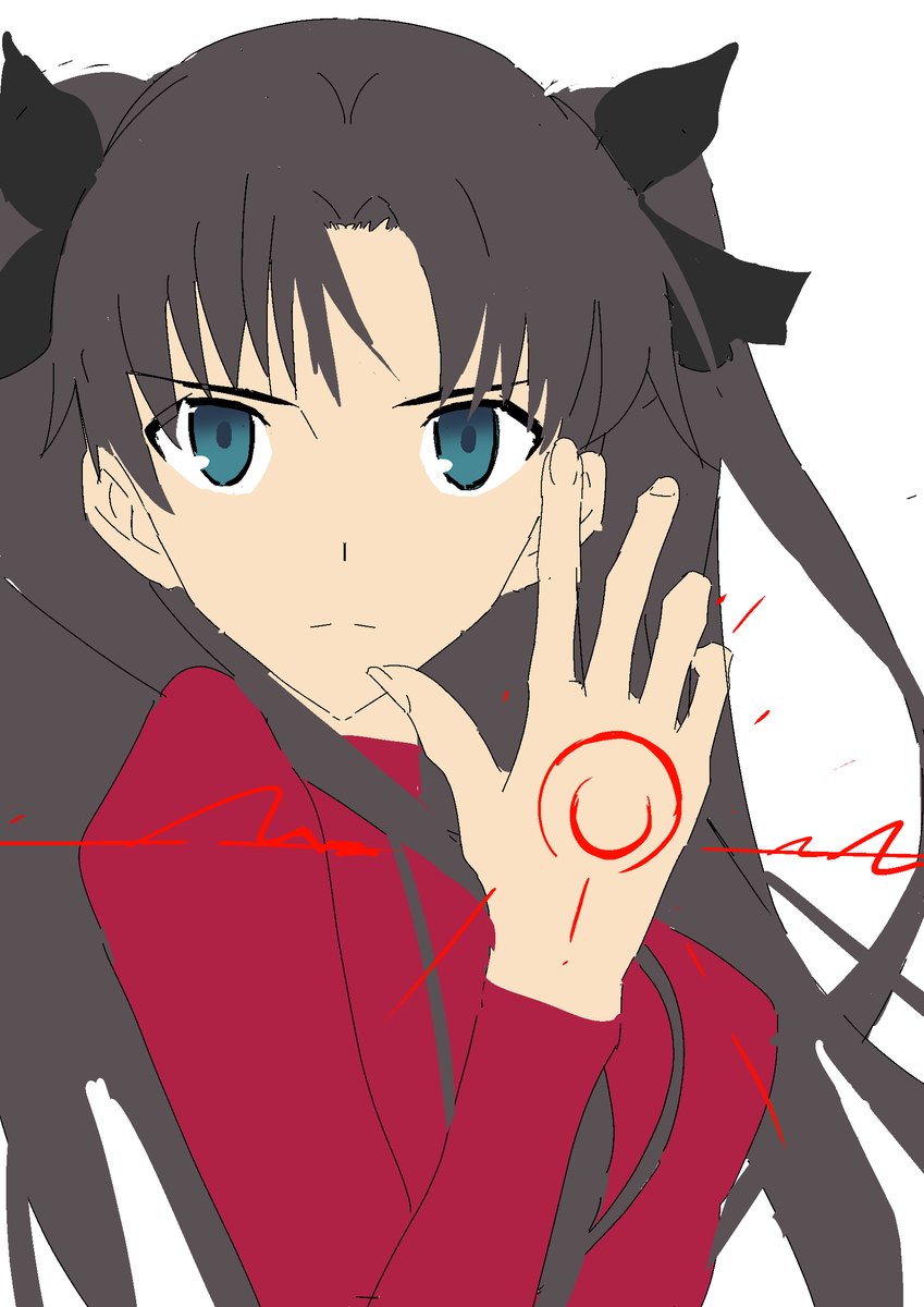 Bocccchi1201's tweet photo. Fate/stay night  

遠坂凛（wip） 

#Fate https://t.co/IEDOMgYPhK