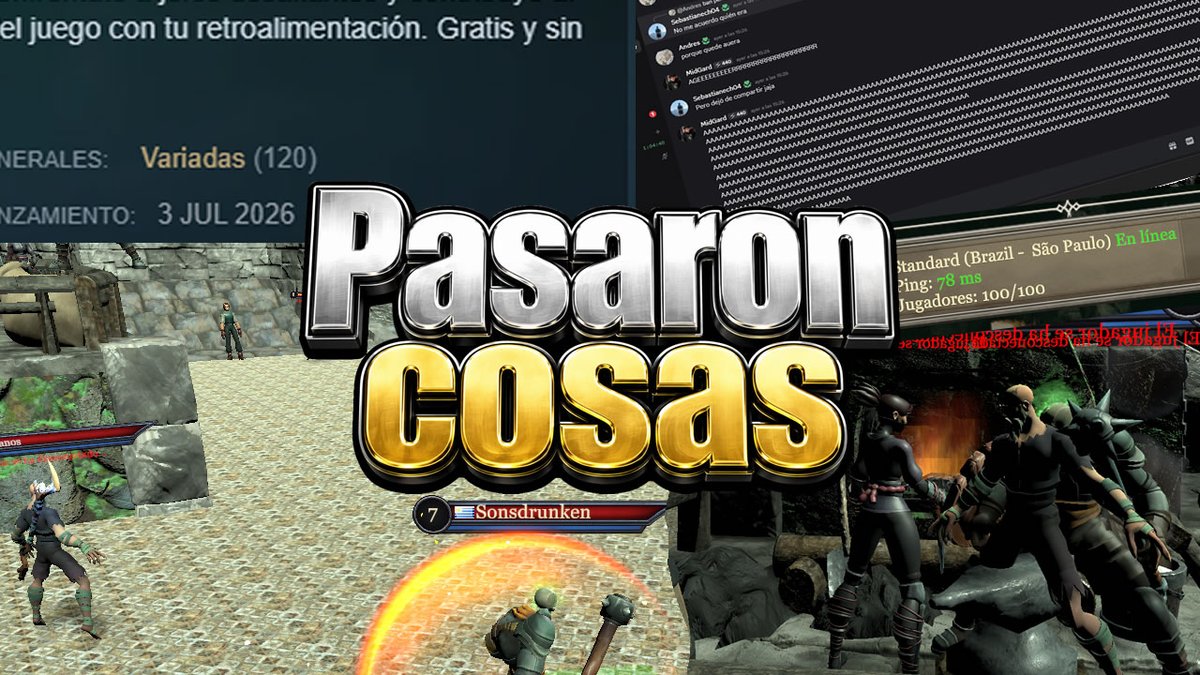 AgerArg's tweet photo. El lanzamiento de Battle For Embolia fue más caótico de lo esperado.

Servidor lleno, lag, reviews mixtas y problemas técnicos reales de hacer un MMORPG indie.

Hice un video explicando qué pasó y cuál es el plan para arreglarlo.

https://t.co/T1GRhpsnU5 https://t.co/ZWLilVIqAR