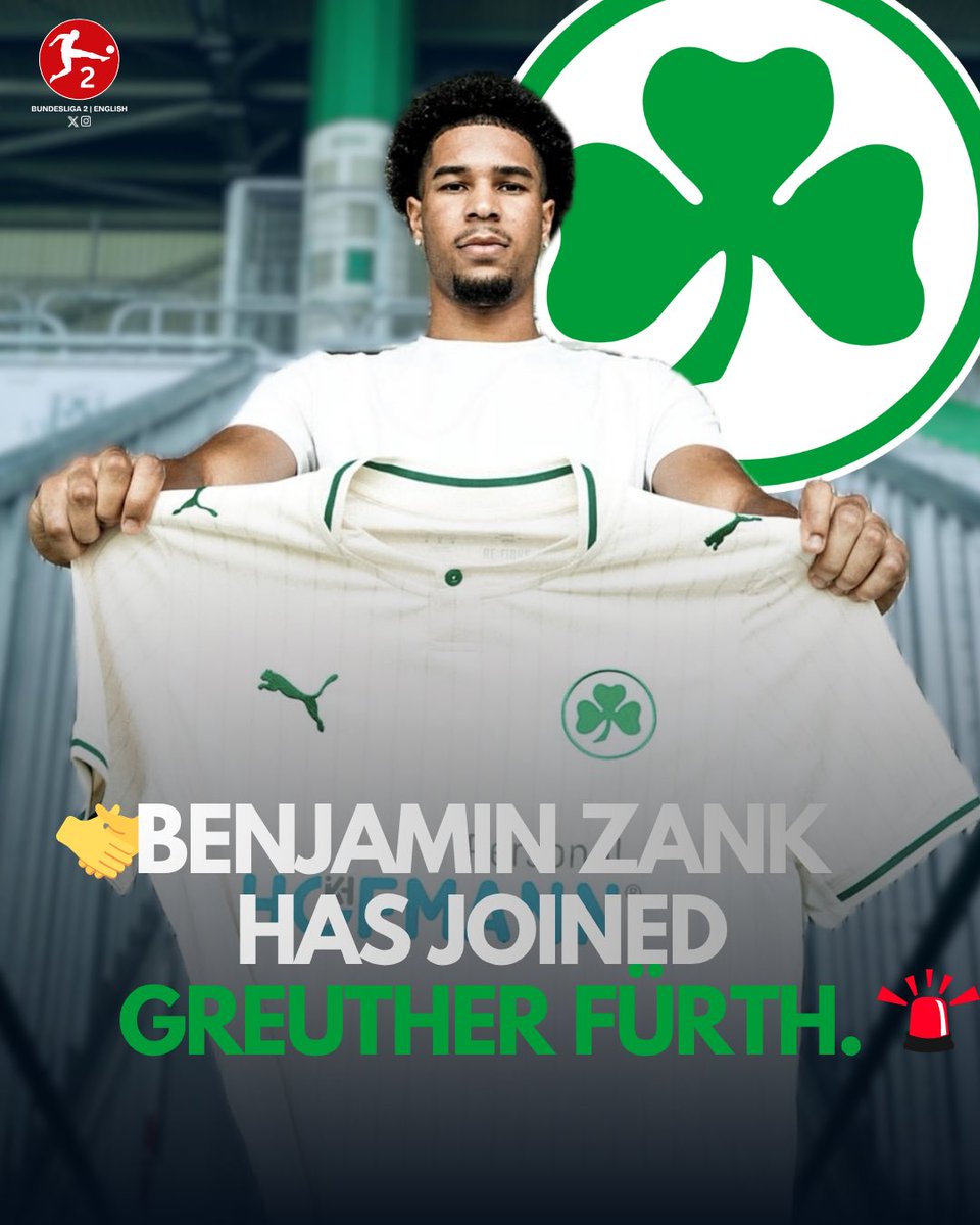 Bundesliga2_EN's tweet photo. 🚨 Official: Greuther Fürth have signed Paul #Will and Benjamin #Zank.

↩️ Will had been on loan at Fürth and has now joined from Darmstadt on a permanent deal.

✅ Zank has joined from Victoria Köln.

🗞️ https://t.co/ZTCIU29zph

#Bundesliga2 #Kleeblatt https://t.co/vK6XyZbrNJ