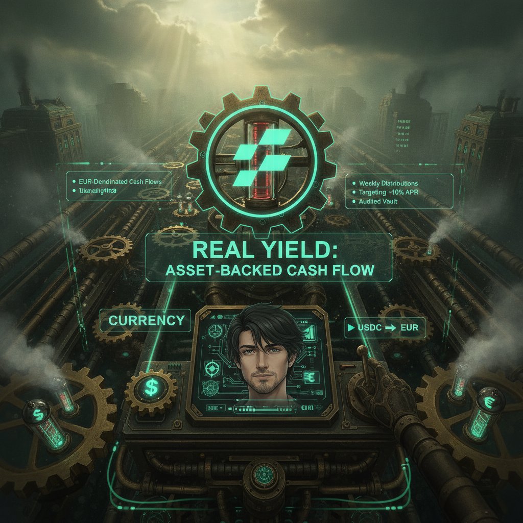 Hexblade_eth's tweet photo. People optimize for APY; I optimize for source of cash flow. Most DeFi yield still depends on emissions or leverage. @flintrwa takes a different route: USDC deployed into EUR real estate-backed bonds. No emissions, no incentive programs

• EUR-denominated cash flows
• Weekly distributions
• Targeting about 10% APR
• Self-custodial vault, audited and compliance-first

The twist I like: currency diversification. If EUR strengthens vs USD, that FX becomes part of your return, not just the property income. Portfolios that look diversified are often 100% USD. This breaks that pattern.

RWA gets compelling when it changes the risk drivers, not just the number on the screen.