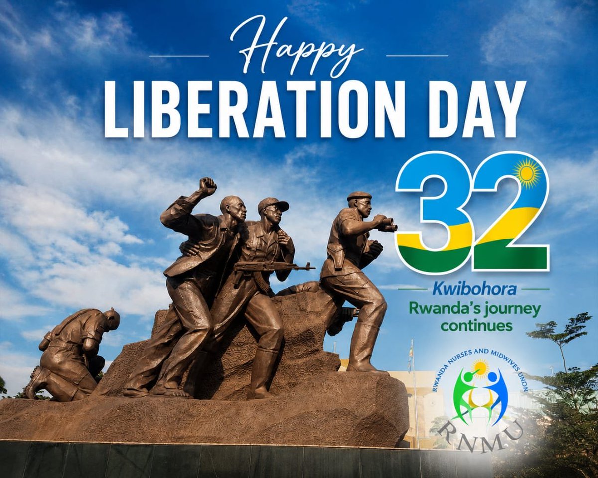 RNMU1's tweet photo. Today we celebrate Rwanda’s Liberation Day. We honour the heroes who brought us Unity, life, and hope. Their sacrifice lives on in our strength and progress.#kwibohora32 https://t.co/S3AcprvVxI