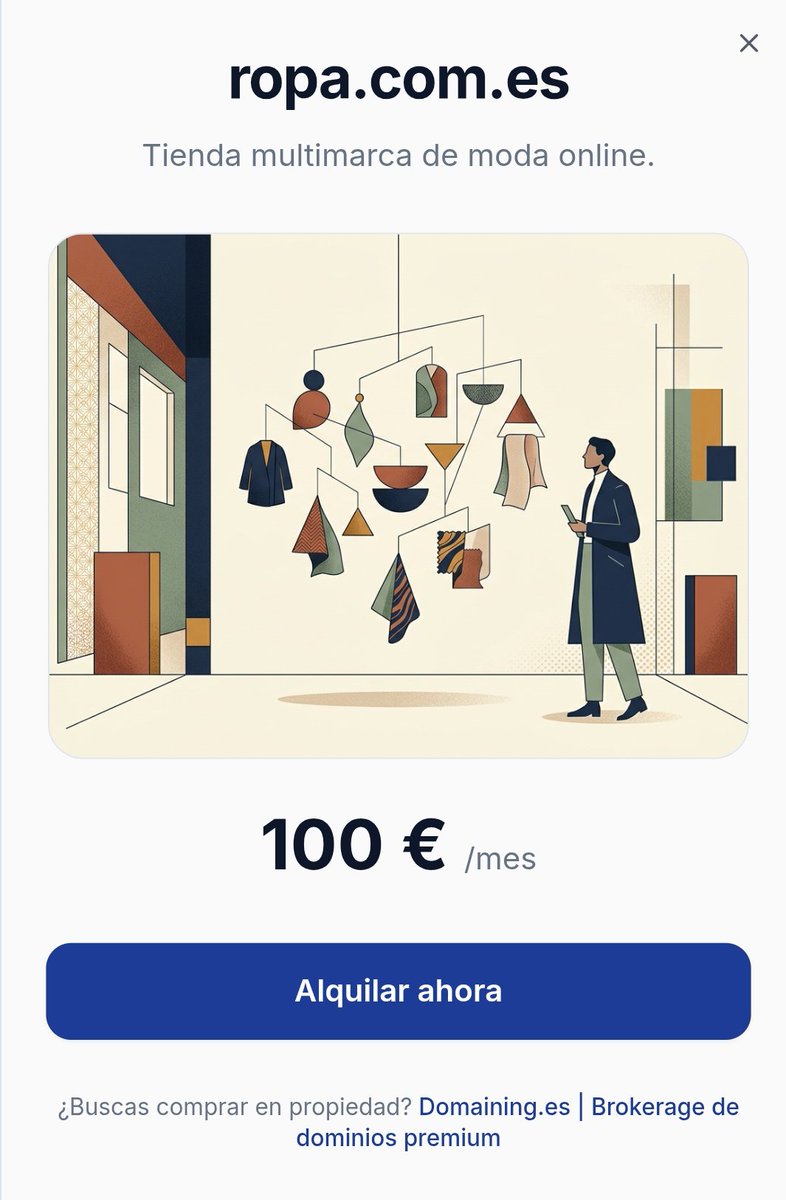 DomainingES's tweet photo. https://t.co/UrJ7FTlmNn  la palabra exacta que tu cliente escribe en Google. Disponible en alquiler, 100€/mes, sin permanencia.

 #eCommerce #Moda #Retail #Startups #España https://t.co/AWmNB5iOtC