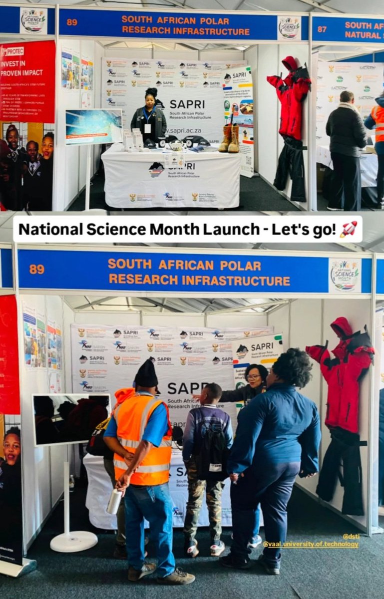 sapri_dsti's tweet photo. 4 July 2026 I @dstigovza inaugural edition of the National Science Month. As one of the @dstigovza's research infrastructures from the S.A. Research Infrastructure Road Map, we are honored to be here, supporting #Science #technology &amp; #Innovation for everybody! #NSM @sapri_dsti https://t.co/EG2skBdxER