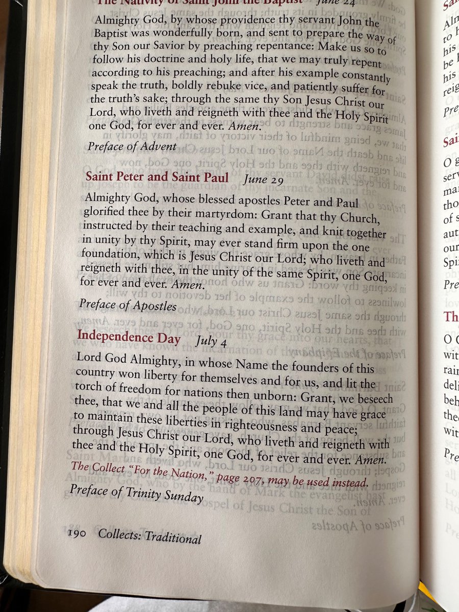 Make_it_Raines's tweet photo. Pulled out the real Prayerbook to celebrate this high holy day https://t.co/tccjrQyl60