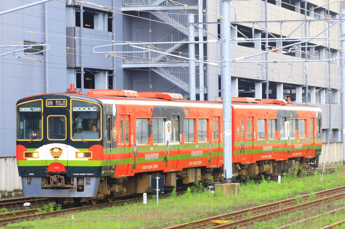 Kamome787kei's tweet photo. 今日から運行を開始した、くまモンアドベンチャー号を撮影&amp;乗車をしに熊本へ行って来ました！

#くまモンアドベンチャー号　
#熊本DC https://t.co/hrWn8c6mHJ