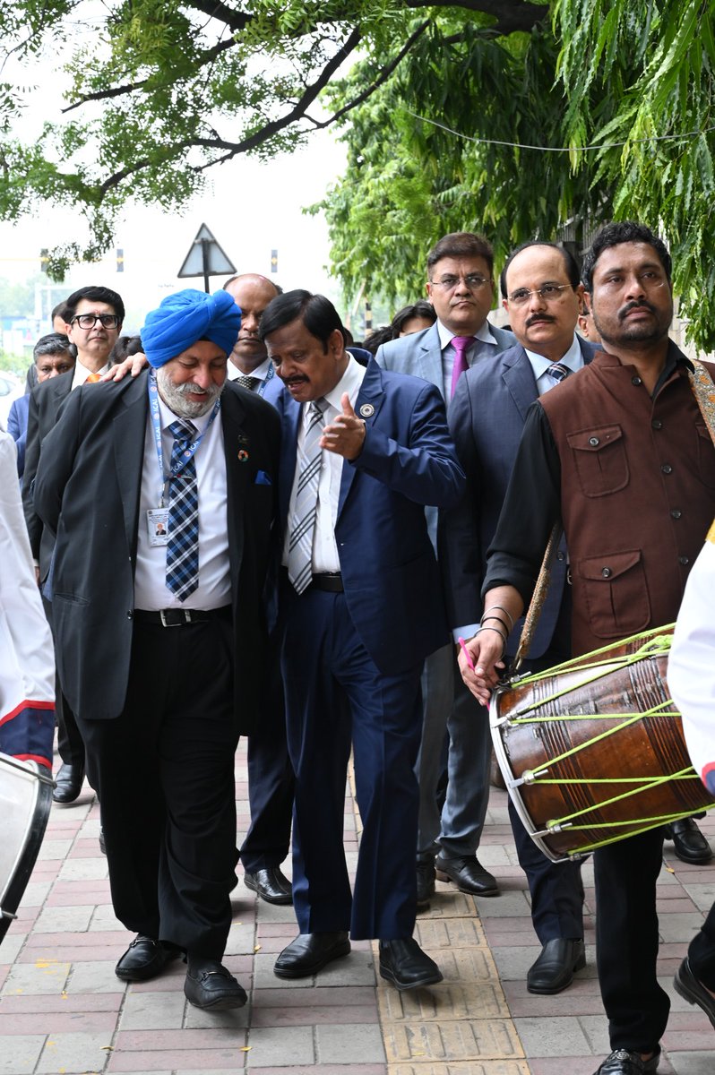 CJSNanda's tweet photo. Delighted to address the celebrations marking ICAI's 78-year institutional legacy at ICAI HQ, Delhi, alongside the President &amp; VP of ICAI. Congratulated employees honoured for their distinguished service &amp; contribution to ICAI's legacy of excellence &amp; public trust
#ICAIAt78 #ICAI https://t.co/N5jBgFpJsv