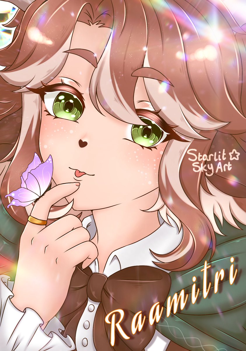 StarlitSkyArt's tweet photo. 🍻🧡 Fourth Attack on Artfight

The cutest BartenDEER @RaamitriVT *eats her* 

#artfight #artfight2026 #artfightteammystery #digitalartㅤㅤㅤㅤ https://t.co/XxnzIsE8I0