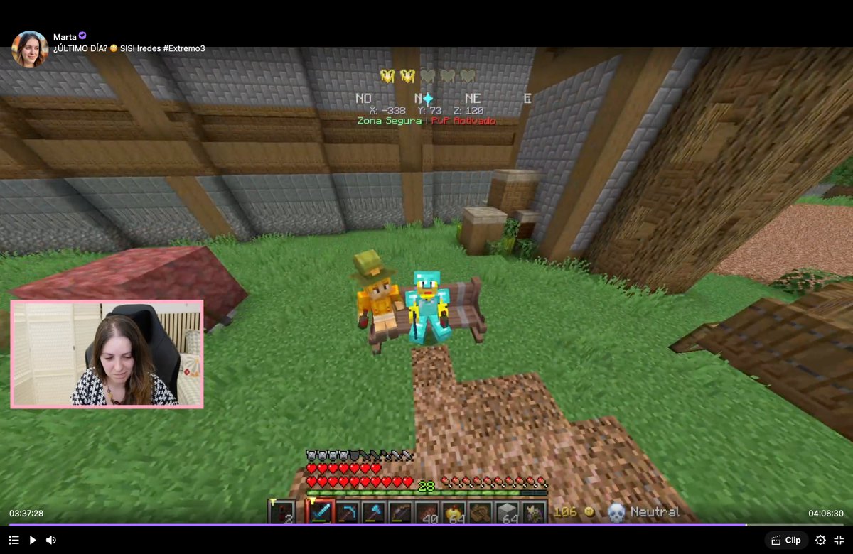 melitos98's tweet photo. Me meo😂😂😂
Soy muy fan de @martamartius 
¡Qué bien me lo he pasado en la serie y eso que no era yo mucho de minecraft! 
🥰🥰🥰 https://t.co/7ZqoHtd46k