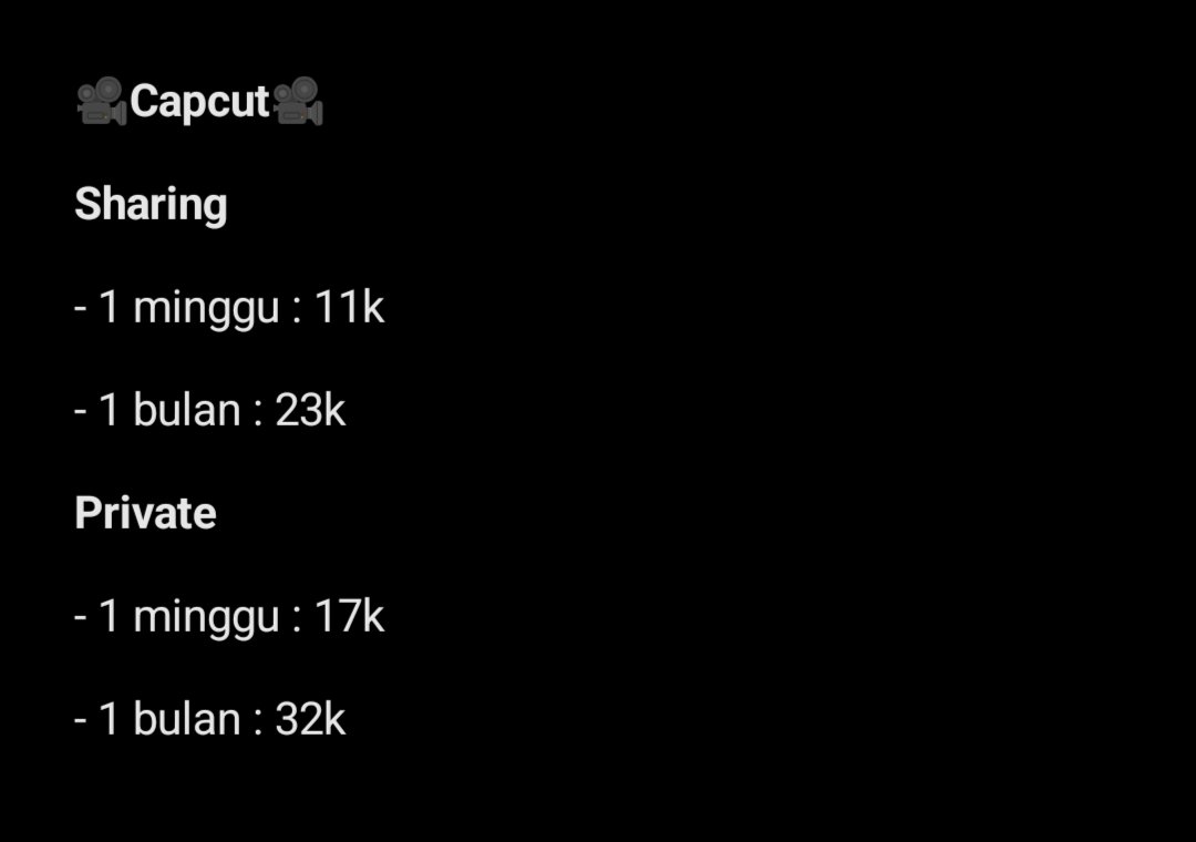vale-! jual app prem dm aja yaa tweet media