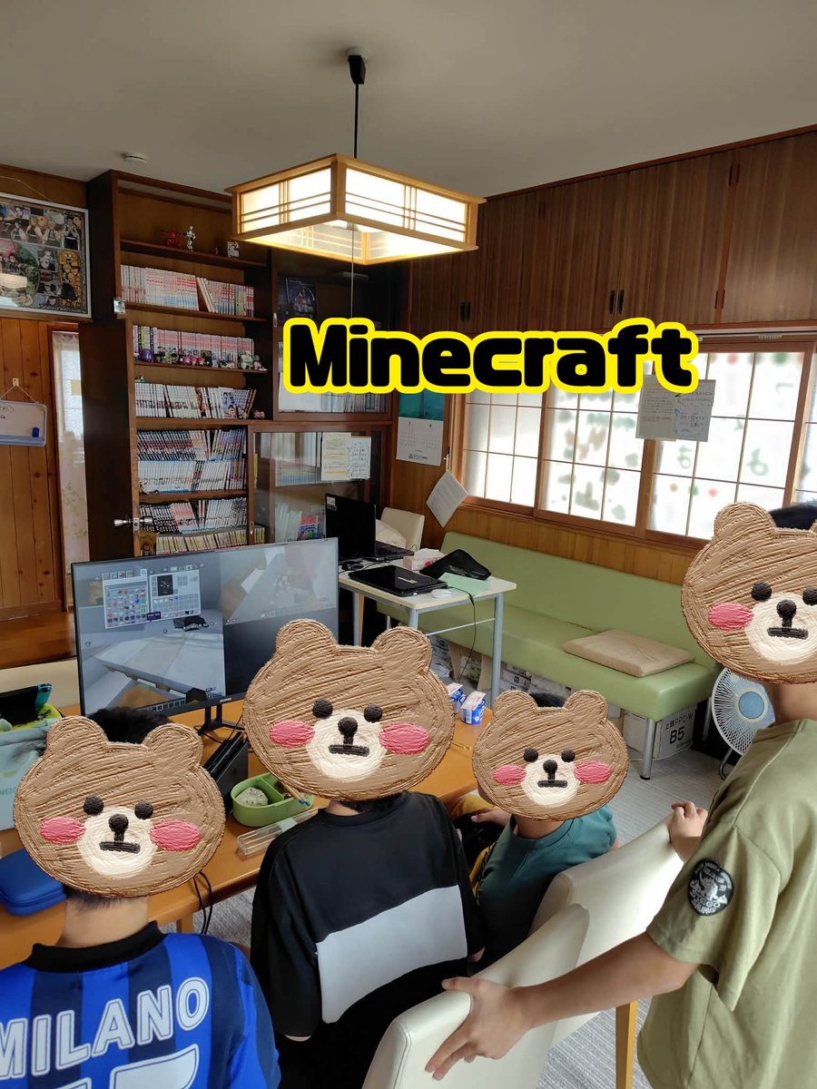 yotsuba_2021's tweet photo. 2026/07/03③
#Minecraft
今日はどのワールドに来てるのかな？
整地が好きなメンバー✨
回路を試行錯誤するメンバー✨
建築が好きなメンバー✨が集まって作業中！Minecraftは、いろんな楽しみ方があるんだね！？

見てるのも楽しいよ☺by晴ぱそ

#フリースクール
#山形市 https://t.co/InX0dES0Fh