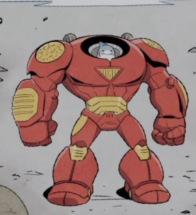 feedyourjeff's tweet photo. Jeff has stolen the hulkbuster armor https://t.co/PZkEG83zNP