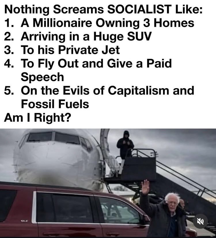 MarkWin5581363's tweet photo. @SenSanders Says the oligarch who wears liberal cloths as a disguise https://t.co/4Pl8tQrgzd