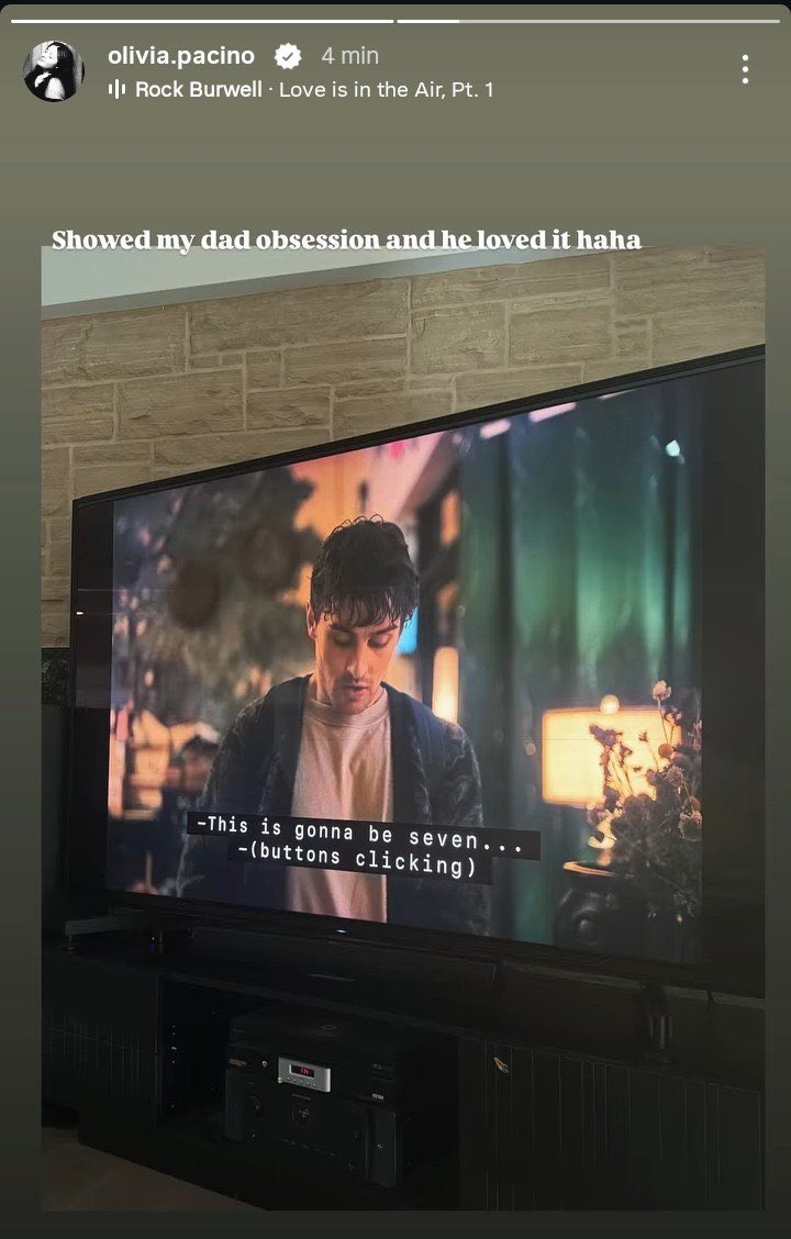 TheCinesthetic's tweet photo. Al Pacino’s daughter, Olivia, showed him OBSESSION (2026)

He loved it. https://t.co/idslON78x8