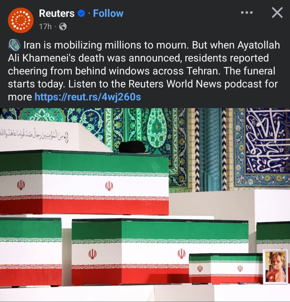 KevorkAlmassian's tweet photo. Breaking: Reuters can now see what people are doing behind closed windows across Tehran. That's quite a superpower. https://t.co/8p2D7cpQ9n