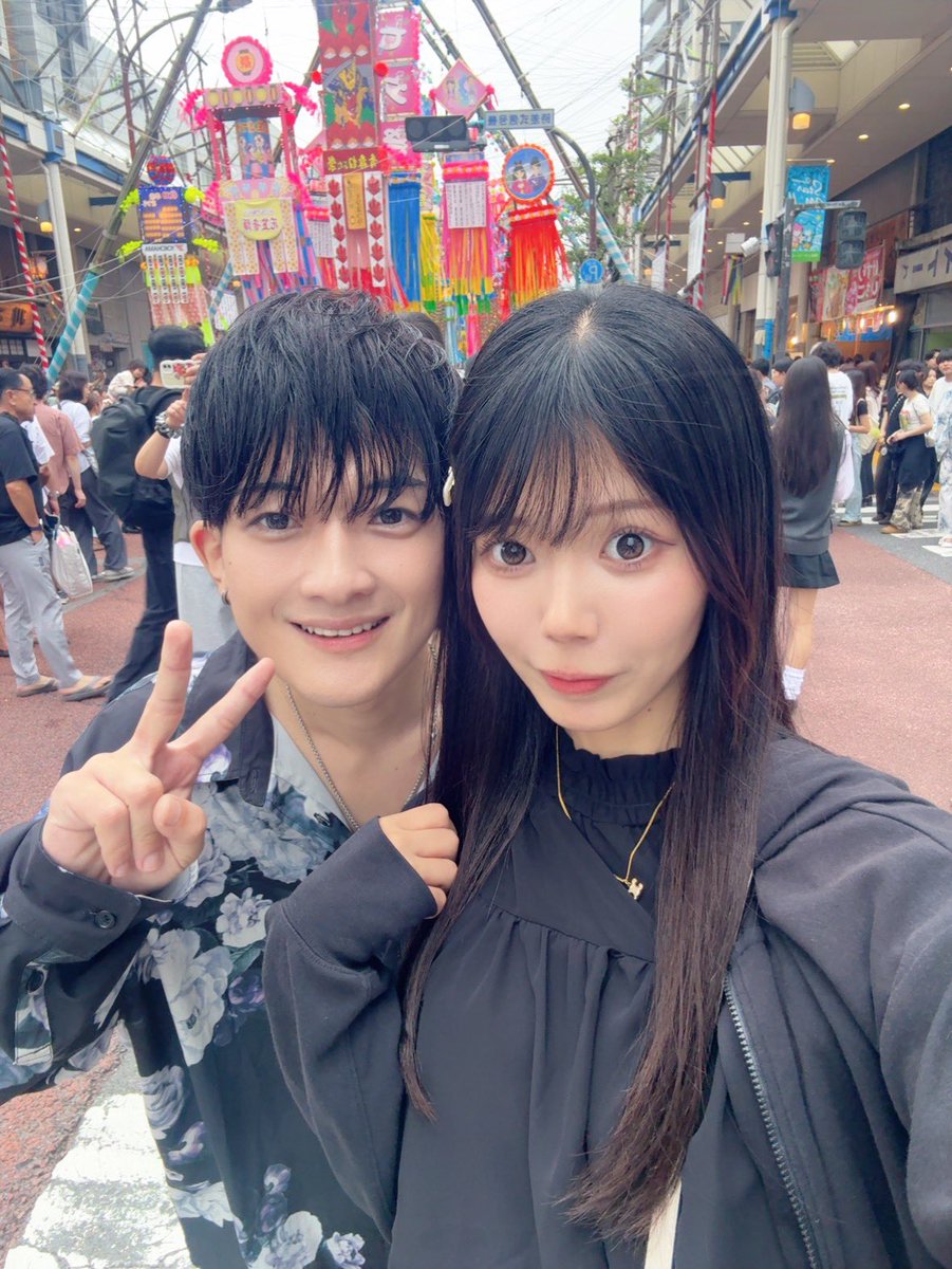 otakuobo's tweet photo. 平塚の七夕祭りきました！
たくさん食べた💕 https://t.co/18j2JiIV6l