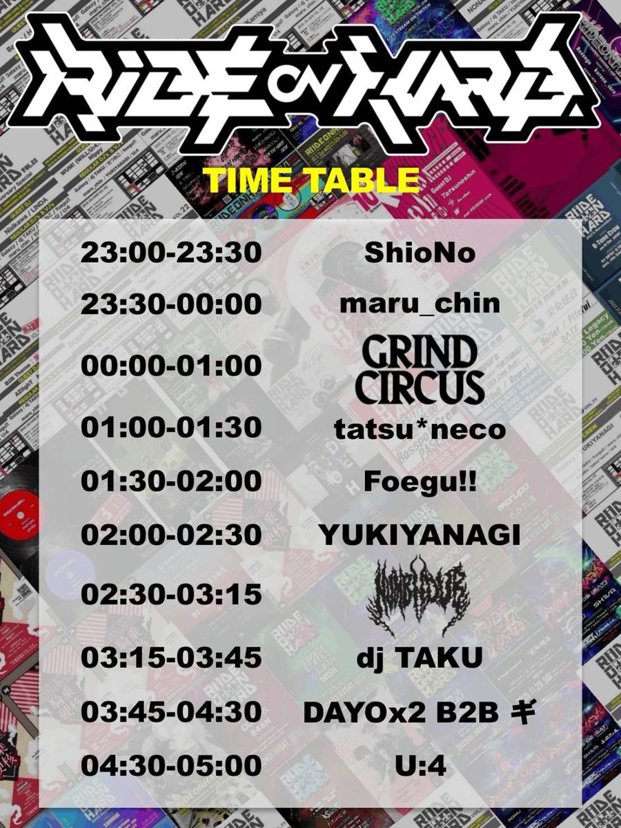 foegu_exc's tweet photo. 【本日】
7/4(Sat)23:00~
『RiDE ON HARD -8th Anniversary-』

GUEST
Numb'n'dub
GRINDCIRCUS

大阪なんばMILULARIにて開催のハードサウンドパーティー、RiDE ON HARDは本日！！
今回で定期開催はラストとなり、次回以降は不定期となります！
8周年長い！すごい！
#RIDEOH 
https://t.co/6wQoh8HDvn… https://t.co/dpmNjsrdhY
