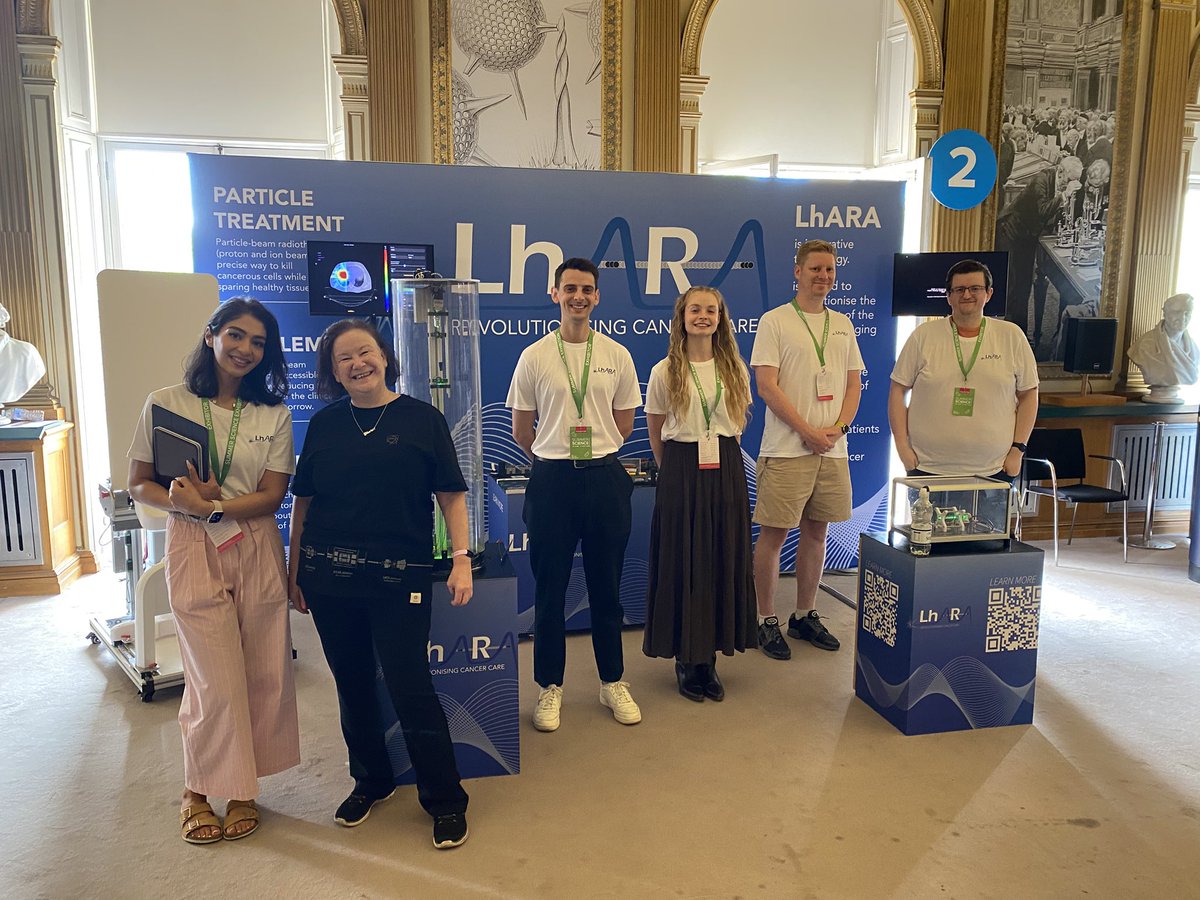 pinkbools's tweet photo. Sharing #LhARA with the world  all things proton therapy for cancer #RoyalSociety #Londonscience @SIPBS_Strath @PhysicsStrath @StrathScience https://t.co/ryWvbyBNgE