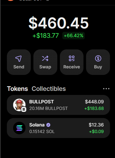 bullpostonchain's tweet photo. 500$ GIVEAWAY TO BULLPOSTERS. POST SOMETHING BULLISH ALONG WITH THE CA. https://t.co/r3DsDCpdFQ