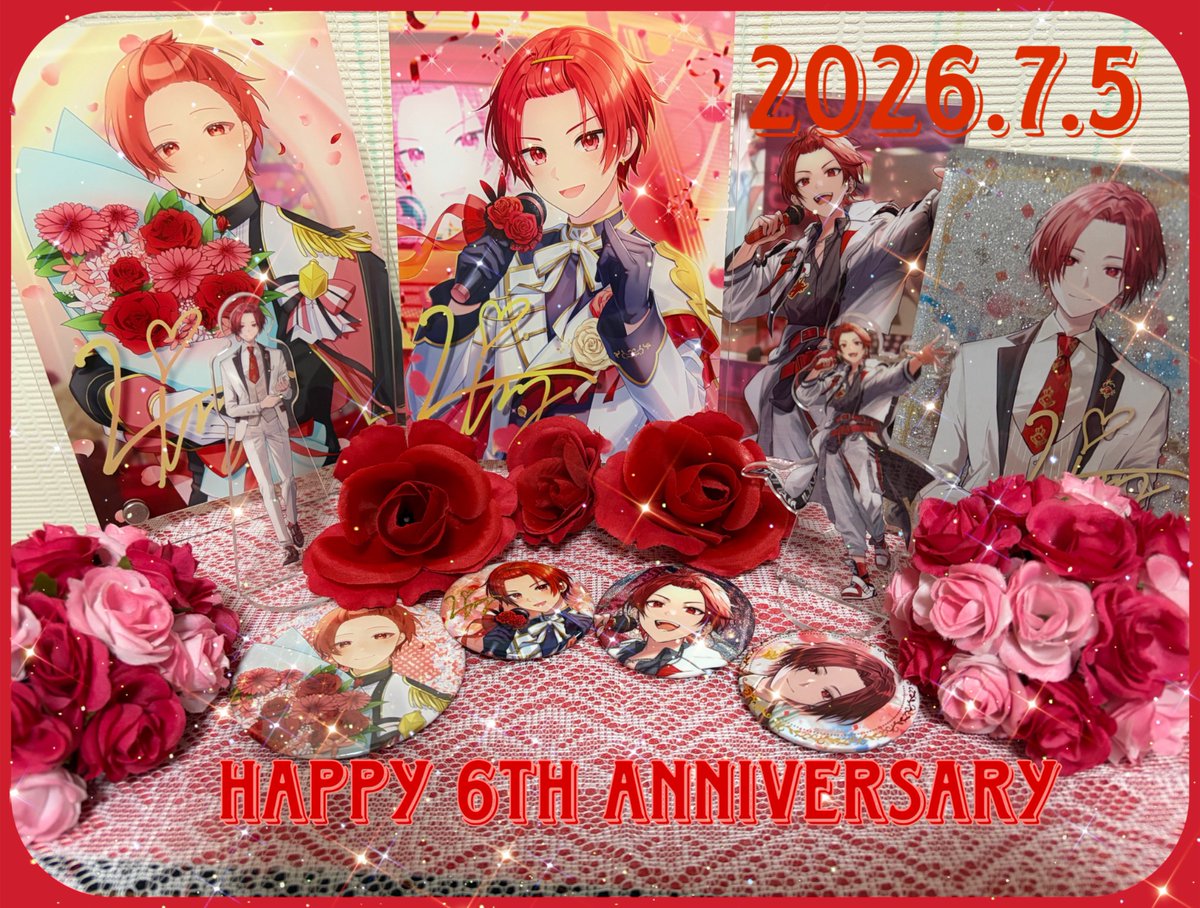 kajitusan06's tweet photo. ✩*⋆°ෆ*⋆°ஐ*⋆°✩*⋆°ෆ*⋆°ஐ*⋆°✩
     Happy 6th Anniversary
           2020-2026
                   7.5
✩*⋆°ෆ*⋆°ஐ*⋆°✩*⋆°ෆ*⋆°ஐ*⋆°✩

素敵な歌声もギターもダンスもぜーんぶかっこいいりうらくん✨これからもずっと応援しています
#りうらくん6周年おめでとう
#きいてよりうらくん https://t.co/ljqVqLi3T7