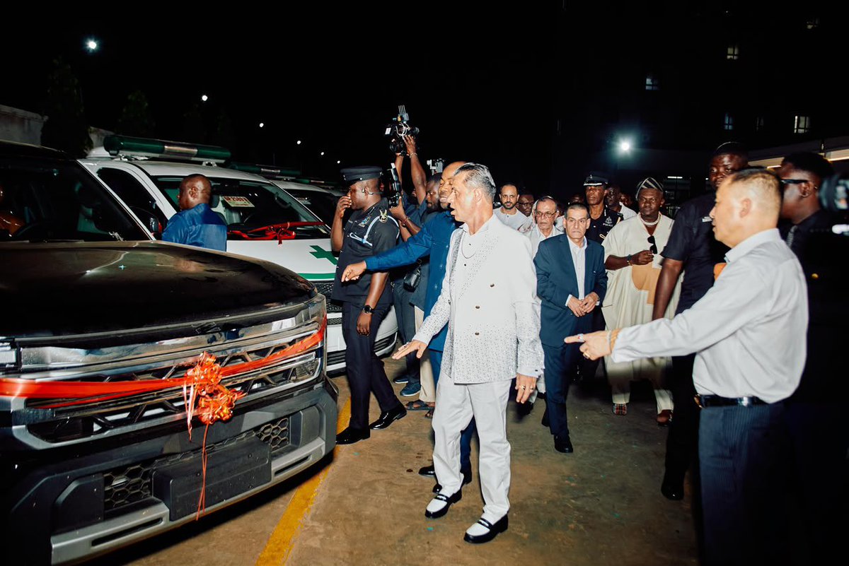 BisaSarkodie's tweet photo. A donation that goes beyond vehicles—it delivers hope, strengthens emergency healthcare and supports the Ghana Police Service in protecting lives nationwide. #SentuoXEezzyDonates https://t.co/xBKMyyE7Xz