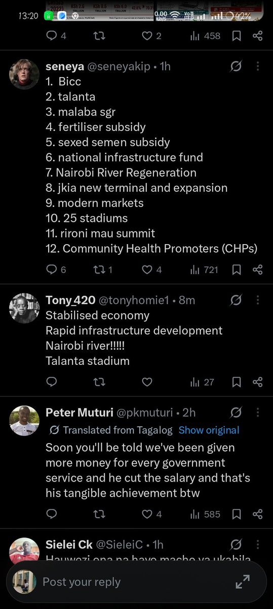 hamde390's tweet photo. @lynn_ngugi1 Ndio hii Na bado amesahau...fish piers at Lake Victoria, new roads in North Eastern. Ile yenye ilikuwa anataja mnasema Ni uwongo. Alifungua on madaraka. 
Umesahau Chan hosting, for the first time in history a footballer earned 1m per game. Those players lives were changed forever https://t.co/Z2YAnVdg0P