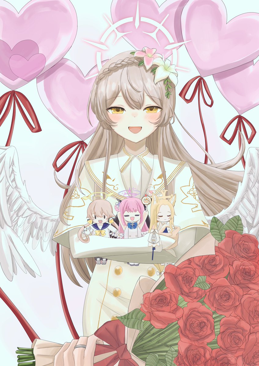 Nagisa_K_love's tweet photo. 22年、23年、24年、25年の生誕記念イラストです！
#桐藤ナギサ生誕祭2026 https://t.co/jU46J3AXBh