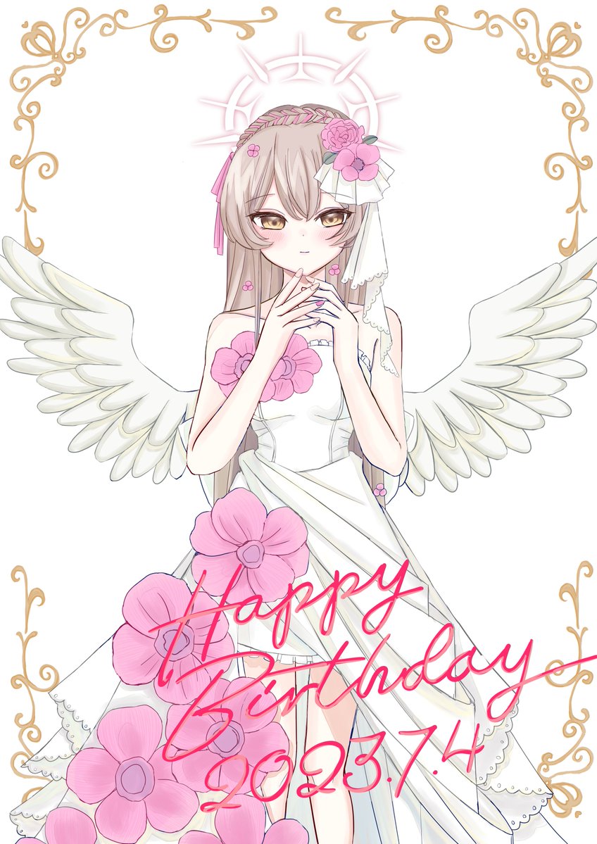 Nagisa_K_love's tweet photo. 22年、23年、24年、25年の生誕記念イラストです！
#桐藤ナギサ生誕祭2026 https://t.co/jU46J3AXBh