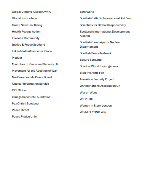 CNDuk's tweet photo. CND is proud to be among the 55 organisations to have signed this letter to the outgoing PM over the government's military spending hikes. Research shows that these hikes will lose more jobs than create. We need investment in #PeopleNotNukes!

Read: https://t.co/rJ8VsYFuwY https://t.co/oySdsSChGa