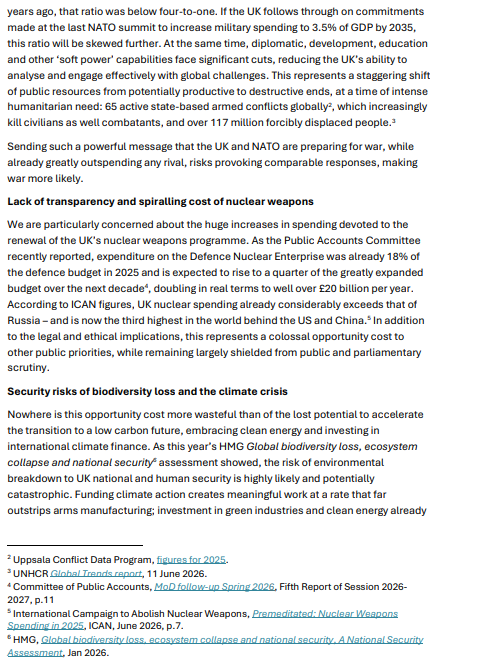 CNDuk's tweet photo. CND is proud to be among the 55 organisations to have signed this letter to the outgoing PM over the government's military spending hikes. Research shows that these hikes will lose more jobs than create. We need investment in #PeopleNotNukes!

Read: https://t.co/rJ8VsYFuwY https://t.co/oySdsSChGa