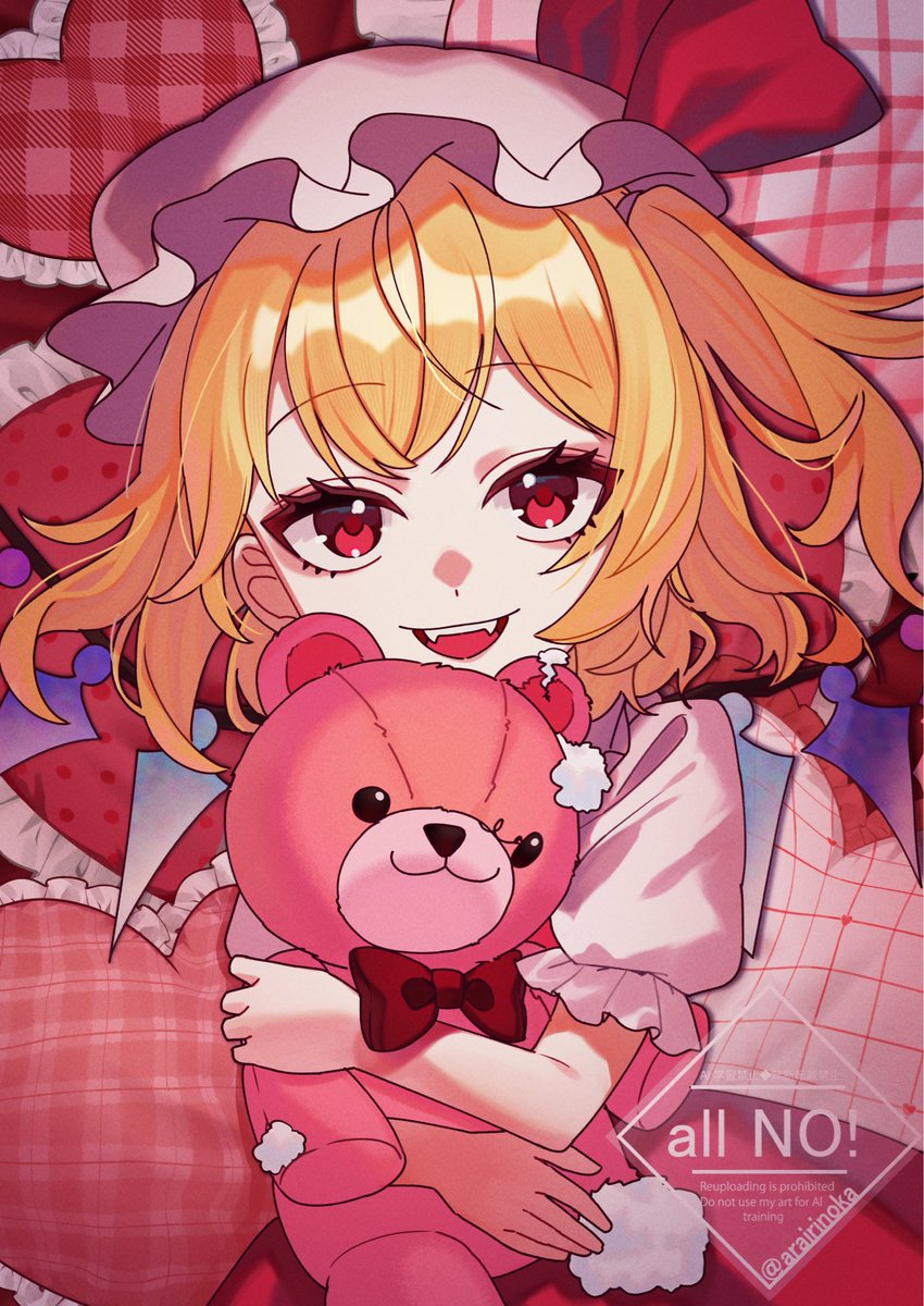 arairinoka's tweet photo. 3月に描いたイラストのリメイクです！
#7月4日はフランの日
#フランドール・スカーレット https://t.co/n8R7alYHII